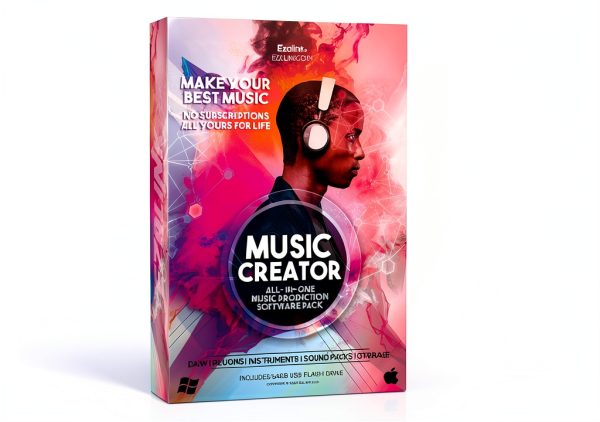 EZALINK Music Creator DAW Software with 10GB Sound Packs and USB Drive-0