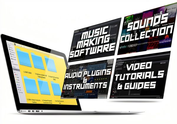 EZALINK Music Creator DAW Software with 10GB Sound Packs and USB Drive-1