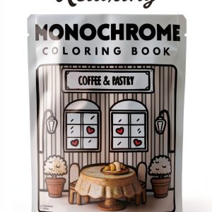 Adult Coloring Book Kindle - Travel Games, 55-Page Print Replica-0