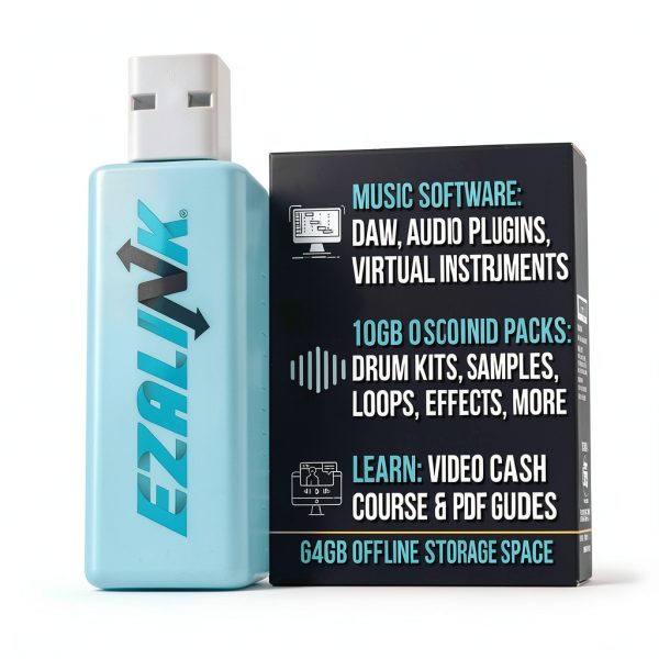 EZALINK Music Creator DAW Software with 10GB Sound Packs and USB Drive-2