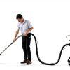 TBVECHI 11Gal Commercial Carpet Cleaning Machine, 3 in 1 Carpet Extractor Carpet Spraying Floor Brush Cleaner Extractor Vacuum Washing Machine for Car Detailing 40L 1000W-2
