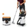 40L/11Gal Commercial Carpet Cleaning Machine,3 In 1 Multi-Purpose Floor Cleaning Machine Heavy Duty Extractor Vacuum Washing Machine Professional Cleaning for Clean Carpets Floors Dust Water Stains-4